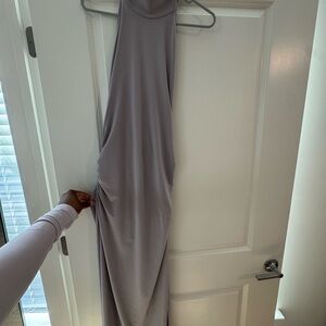 Wilfred Grey Backless Maxi Dress